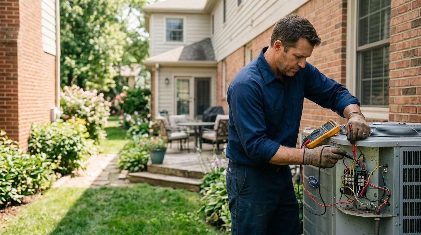 HVAC technician working near Mondamin, IA